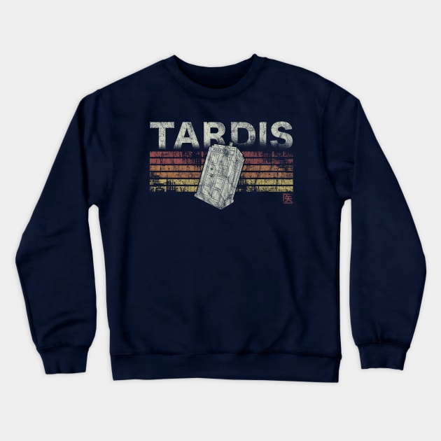 Retro Tardis Crewneck Sweatshirt by FanFreak